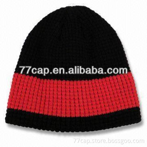Competitive Price Custom Men's Free Knitting Pattern Hat Beanie